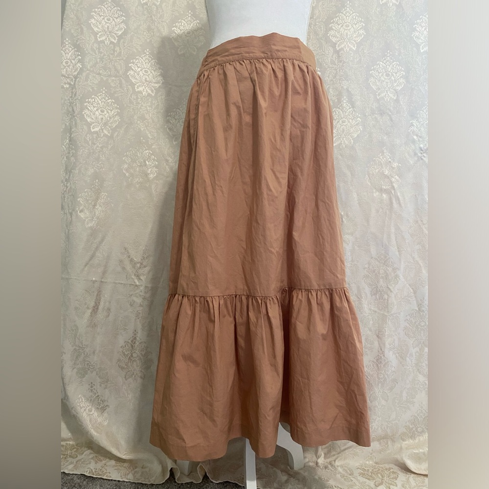 Cottage vintage style light orange skirt